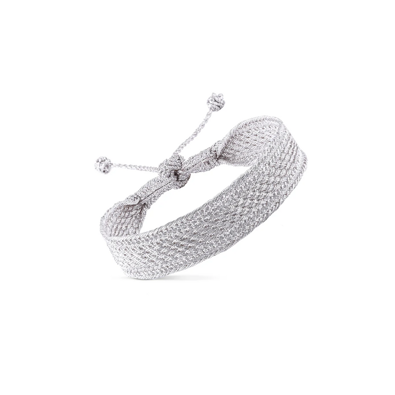 Pulseras Macramé Silver